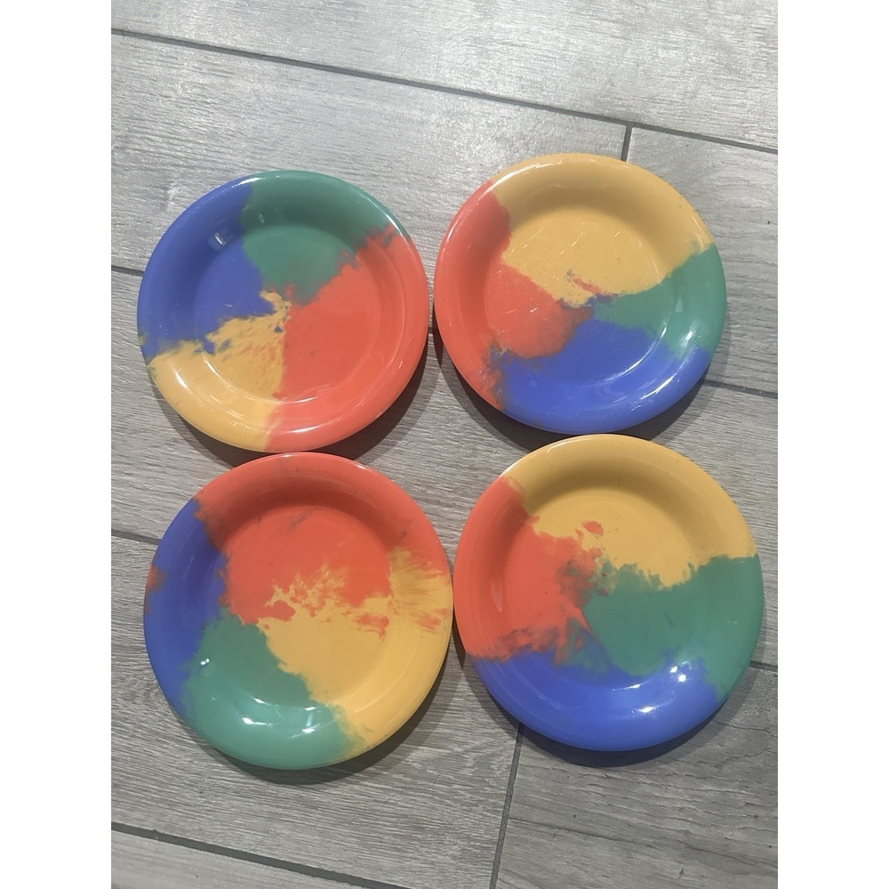 GET WP-6-CE Diamond Celeberation Melamine 6.5" dia. Wide Rim Plate 4 Total